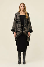 Lucia Cape from Isle of Mine - Charcoal Paisley