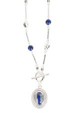 Darby Long Necklace - Silver