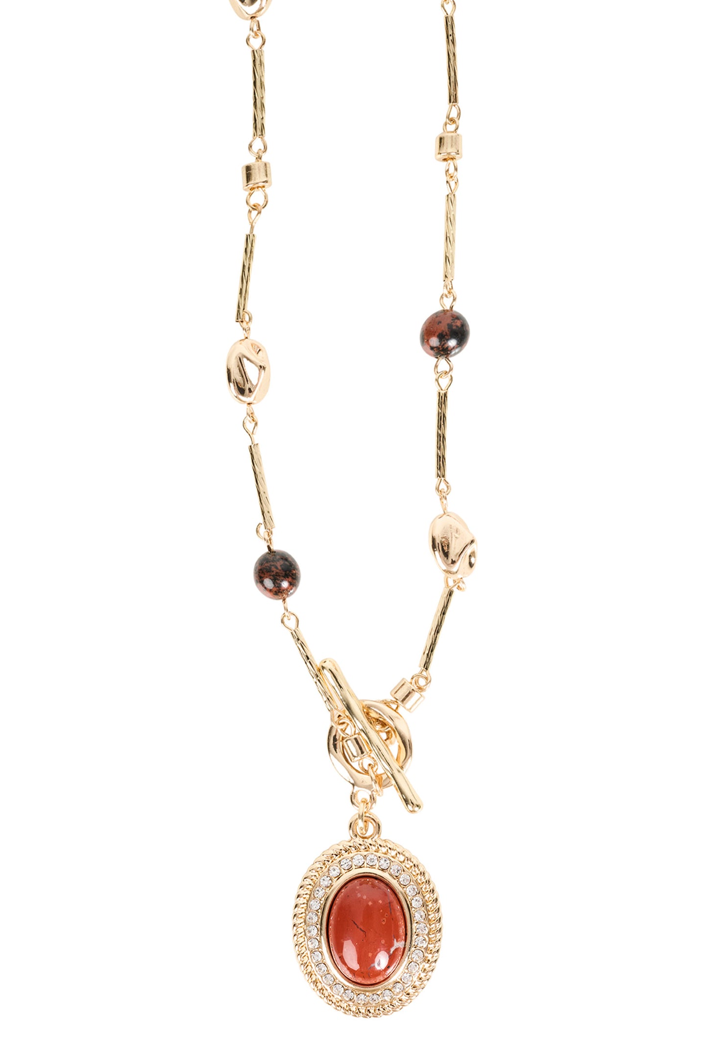 Darby Long Necklace - Gold
