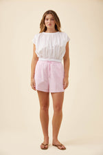 Rosa Reversible Crop Top White
