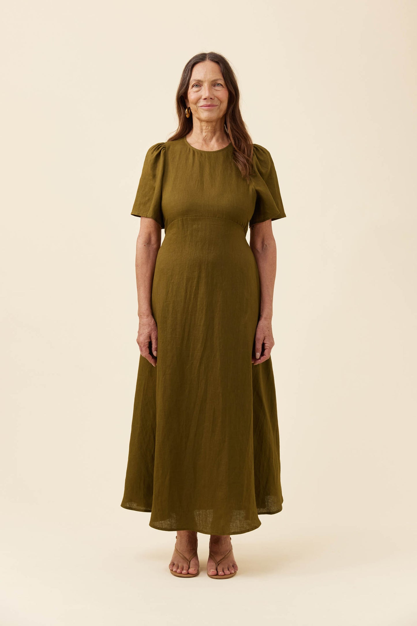 Anita Maxi Dress from Isle of Mine - Olive