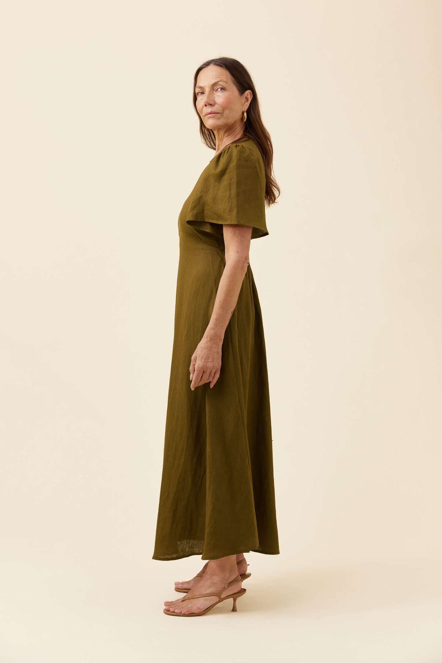 Anita Maxi Dress from Isle of Mine - Olive