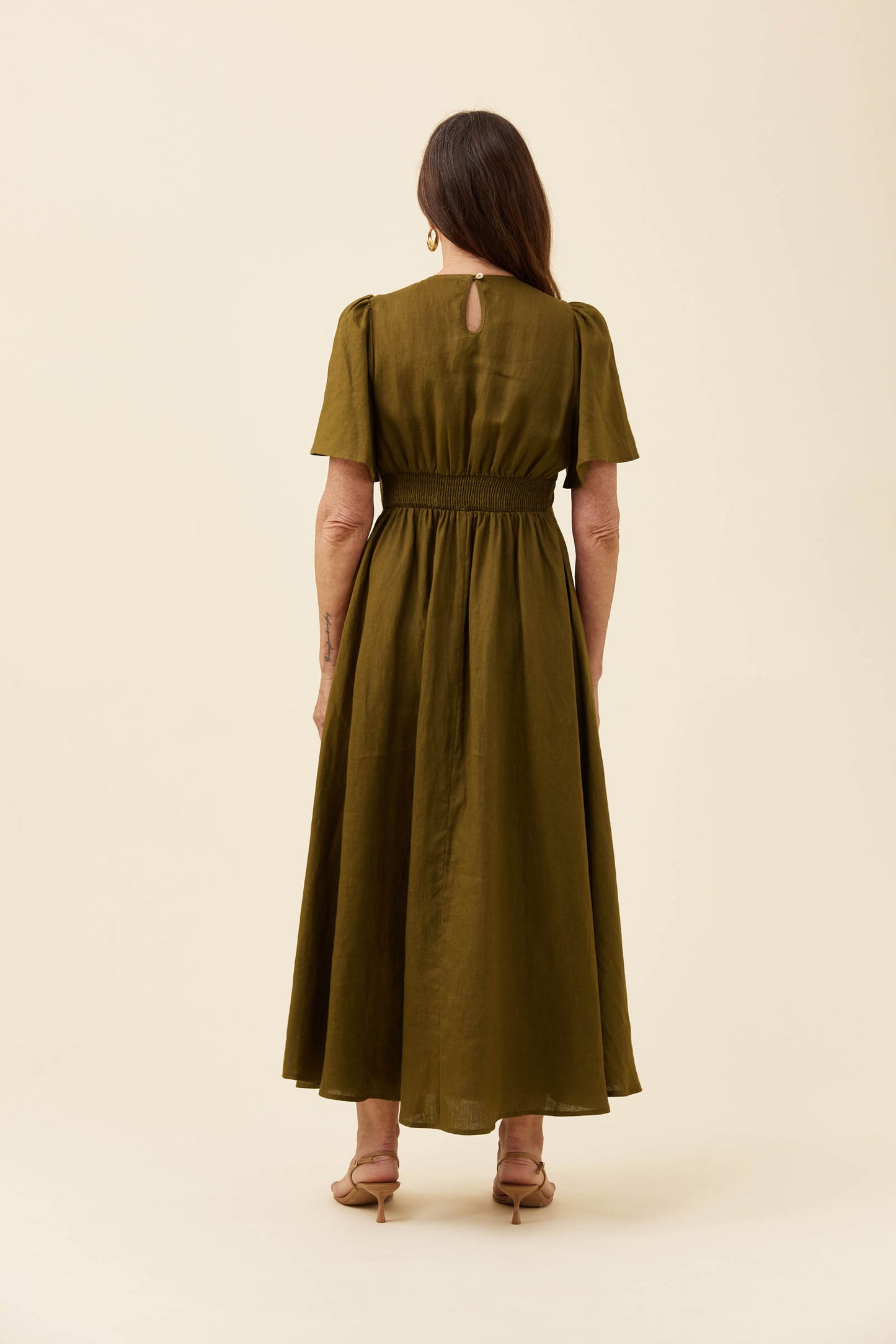Anita Maxi Dress from Isle of Mine - Olive