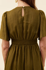Anita Maxi Dress from Isle of Mine - Olive