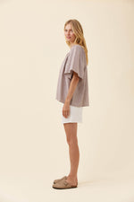 Lyndell Shirred Top from Isle of Mine - Taupe