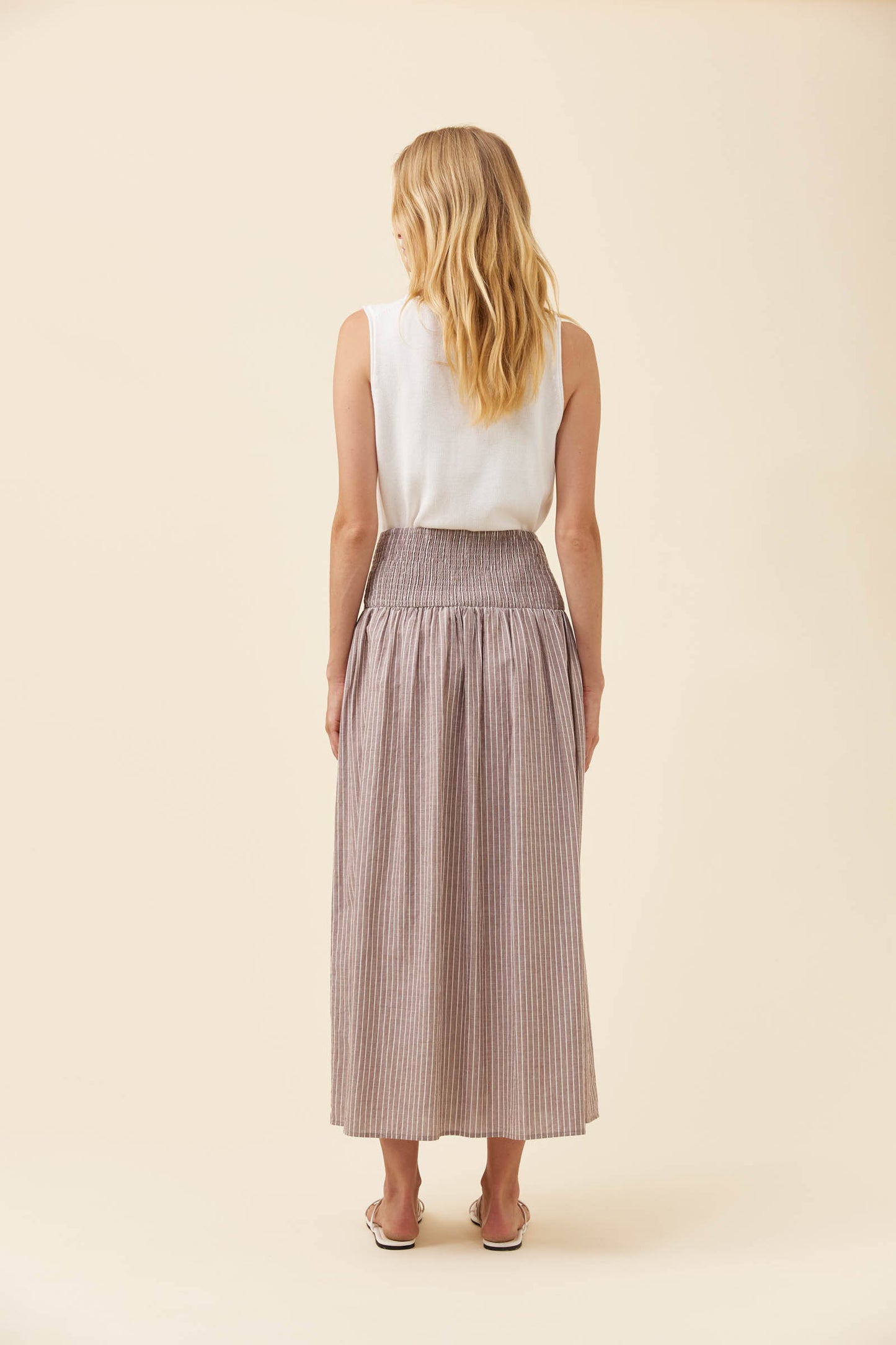 Lyndell Maxi Skirt from Isle of Mine - Taupe