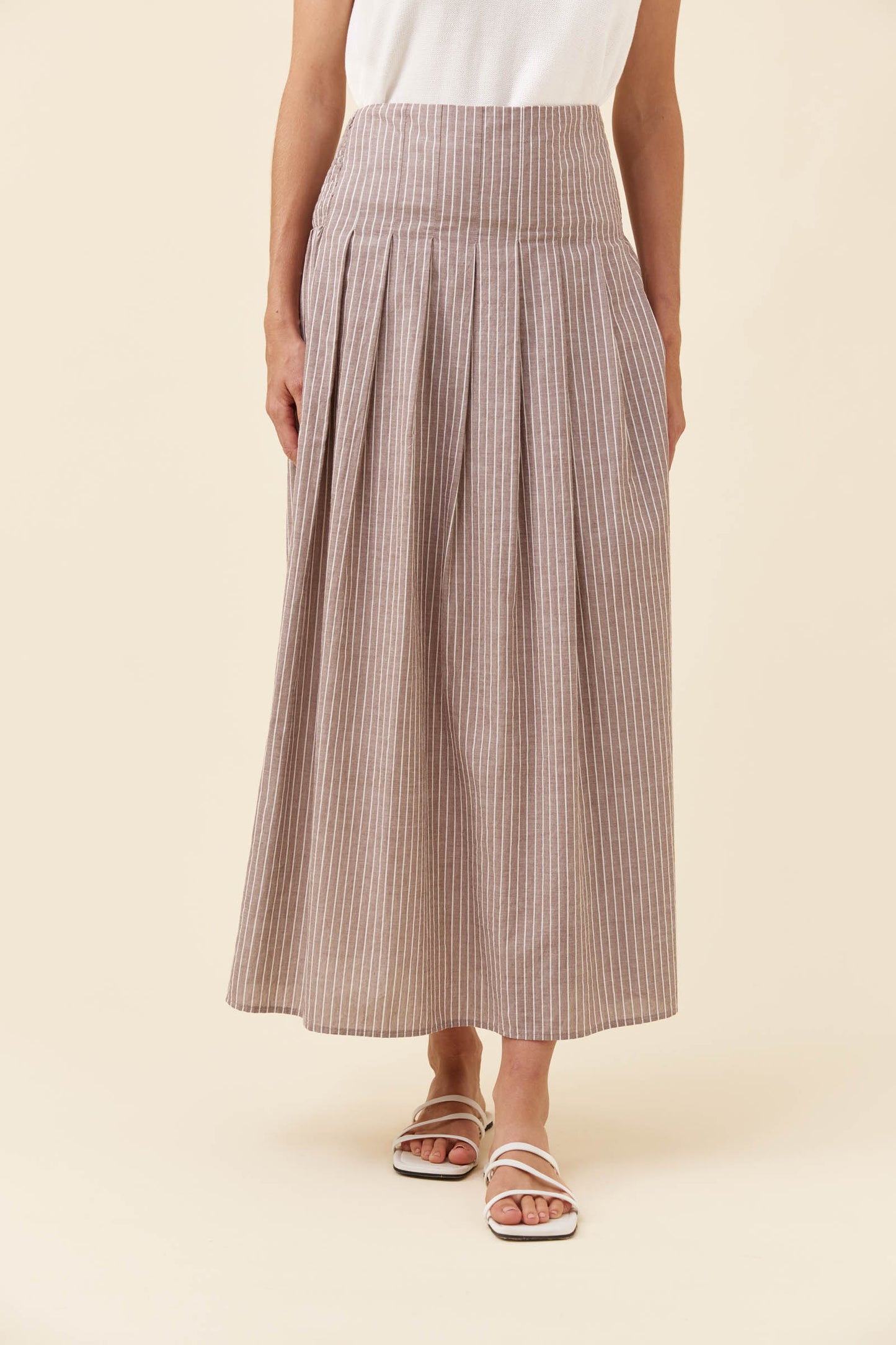 Lyndell Maxi Skirt from Isle of Mine - Taupe