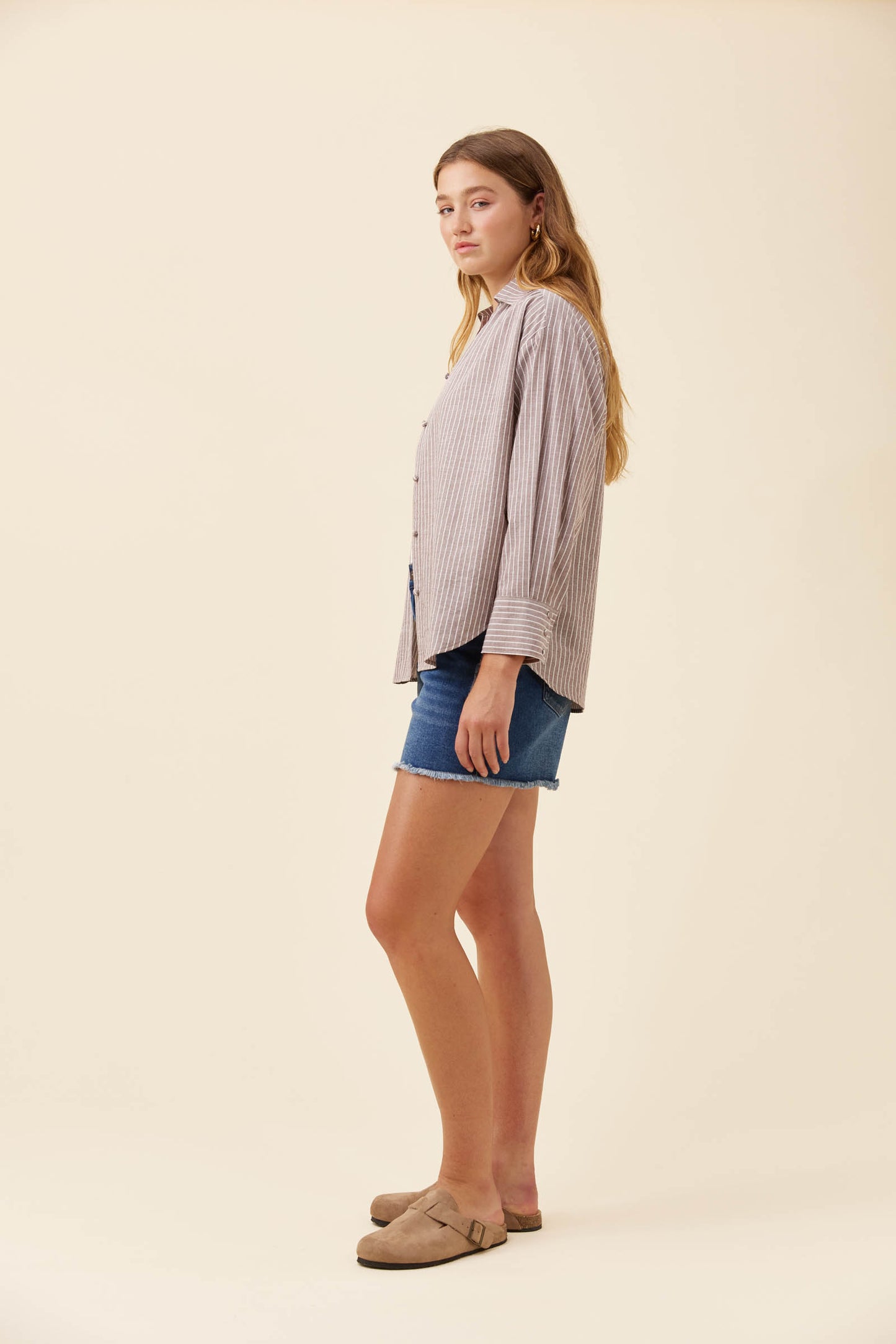 Lyndell Shirt from Isle of Mine - Taupe