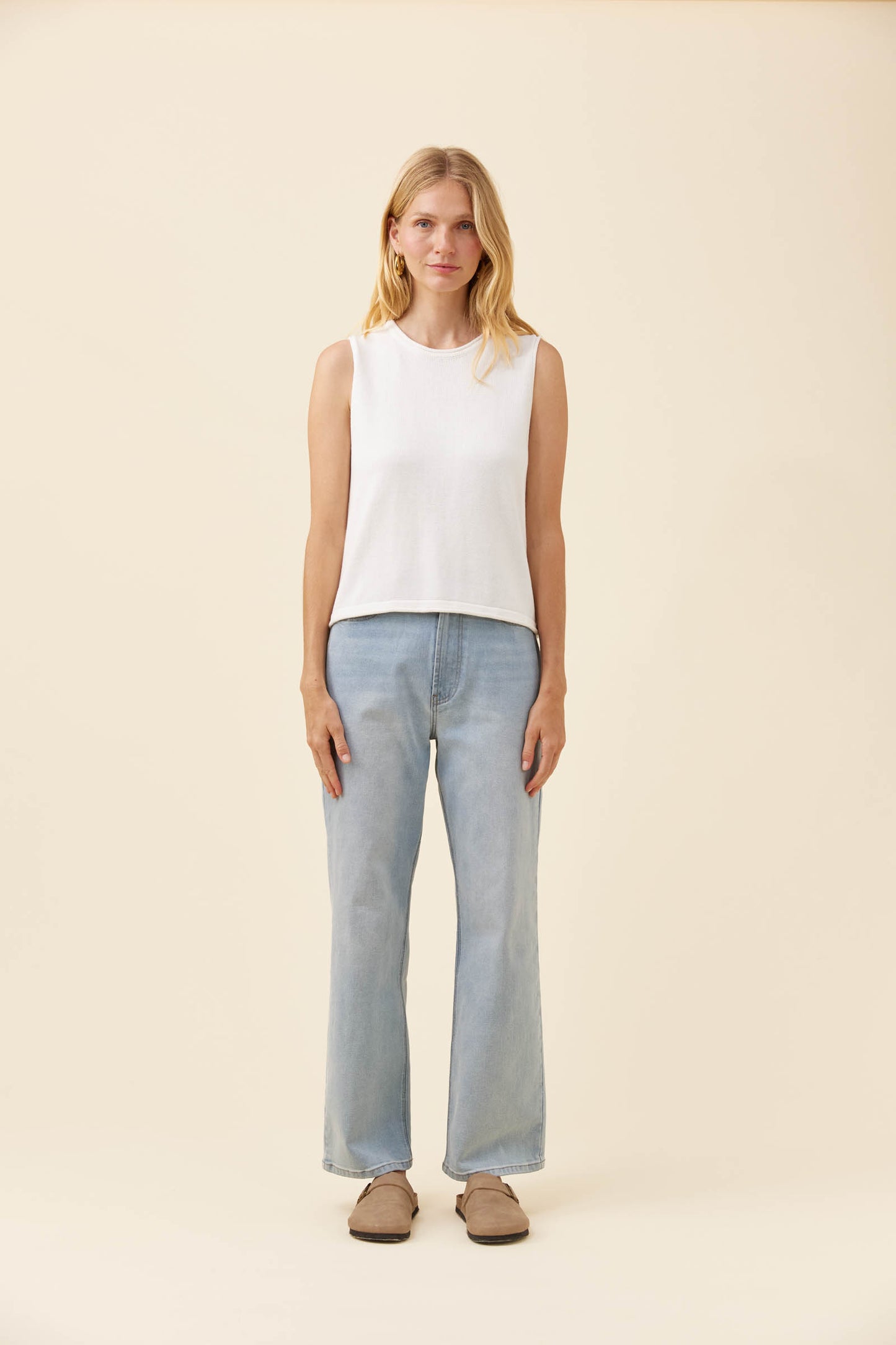 Haser Tank Top from Isle of Mine - White