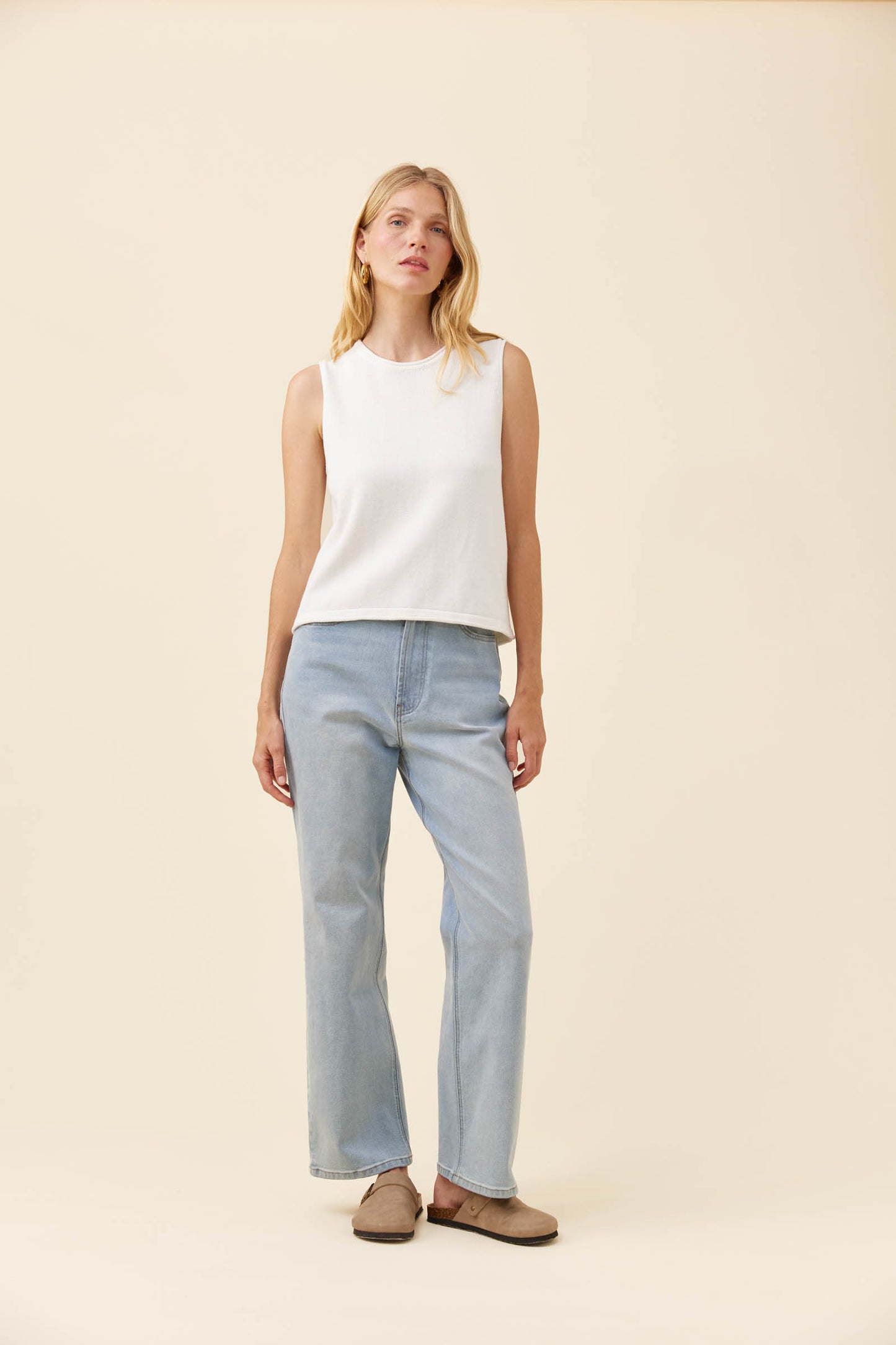 Haser Tank Top from Isle of Mine - White