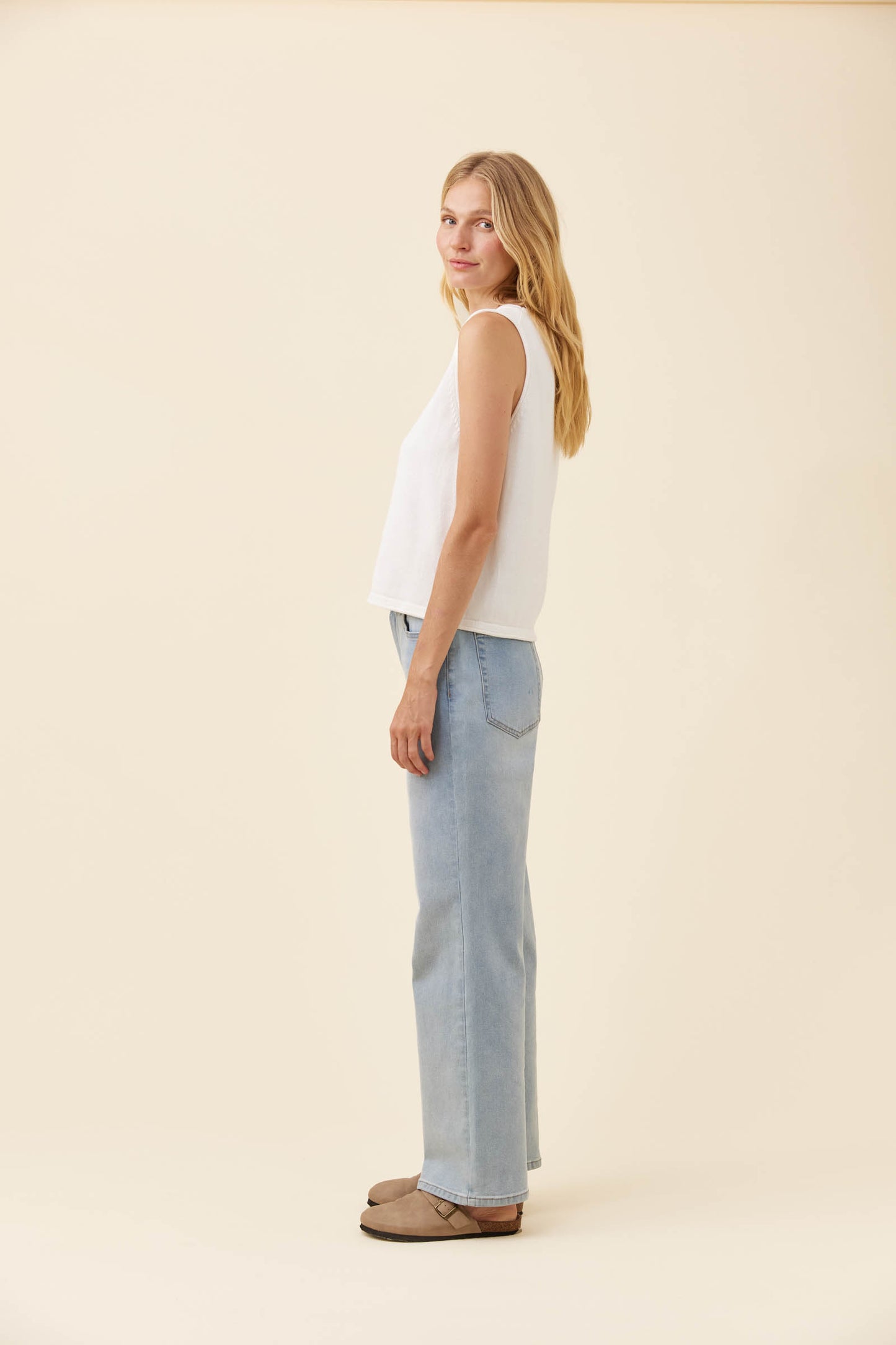 Haser Tank Top from Isle of Mine - White