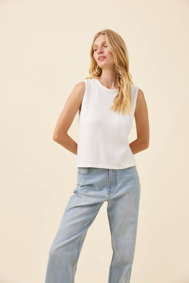 Haser Tank Top from Isle of Mine - White