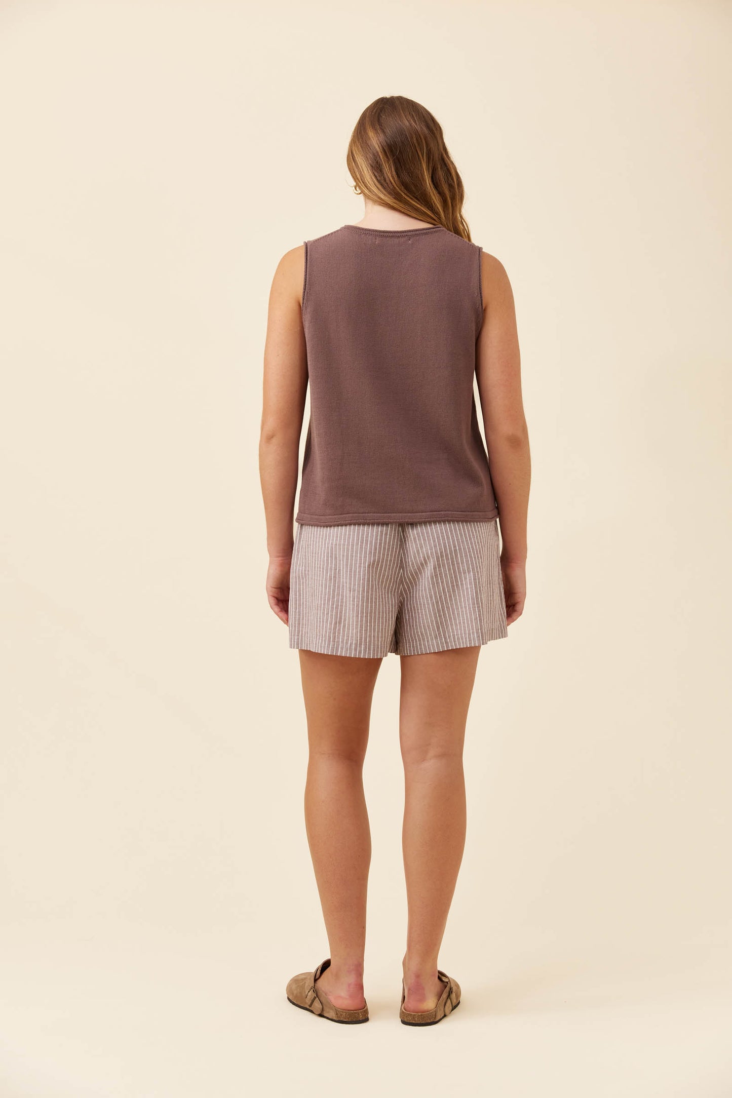 Haser Tank Top from Isle of Mine - Taupe