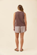 Haser Tank Top from Isle of Mine - Taupe