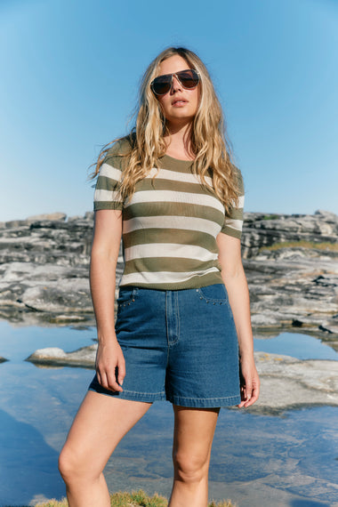 Marcelle T-shirt from Isle of Mine - Olive
