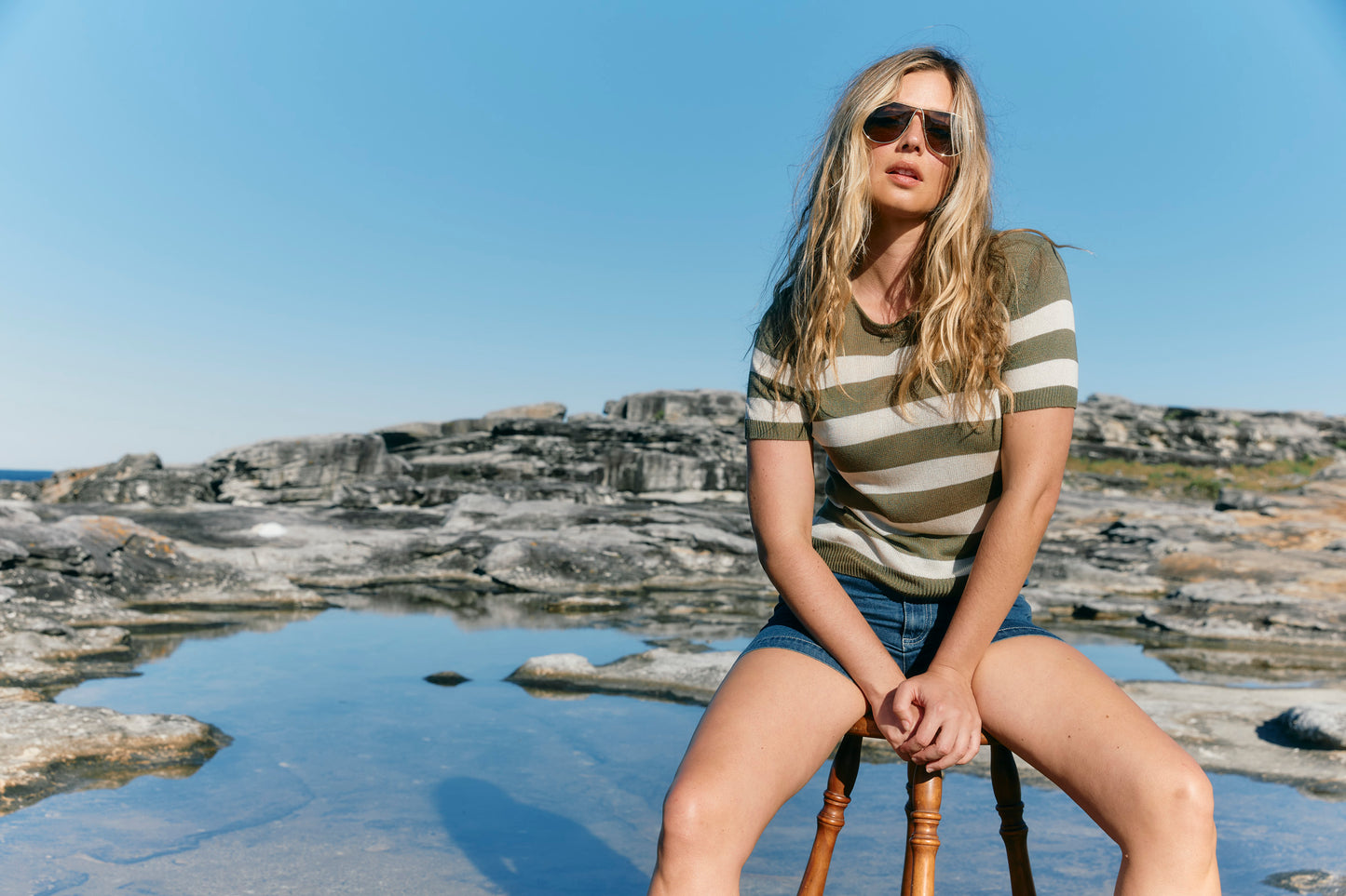 Marcelle T-shirt from Isle of Mine - Olive