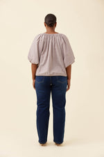 Lyndell Drawstring Top from Isle of Mine - Taupe