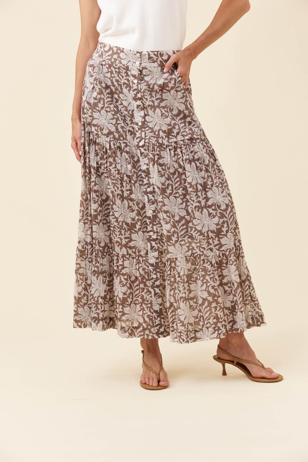 Wilma Skirt from Isle of Mine - Taupe