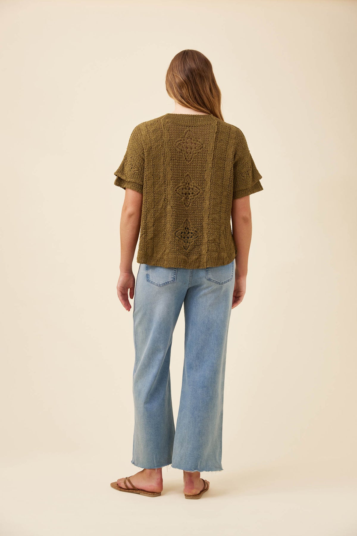 Maggie Crochet Top from Isle of Mine - Olive