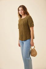Maggie Crochet Top from Isle of Mine - Olive