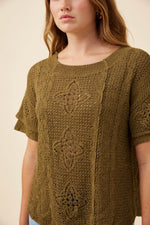 Maggie Crochet Top from Isle of Mine - Olive