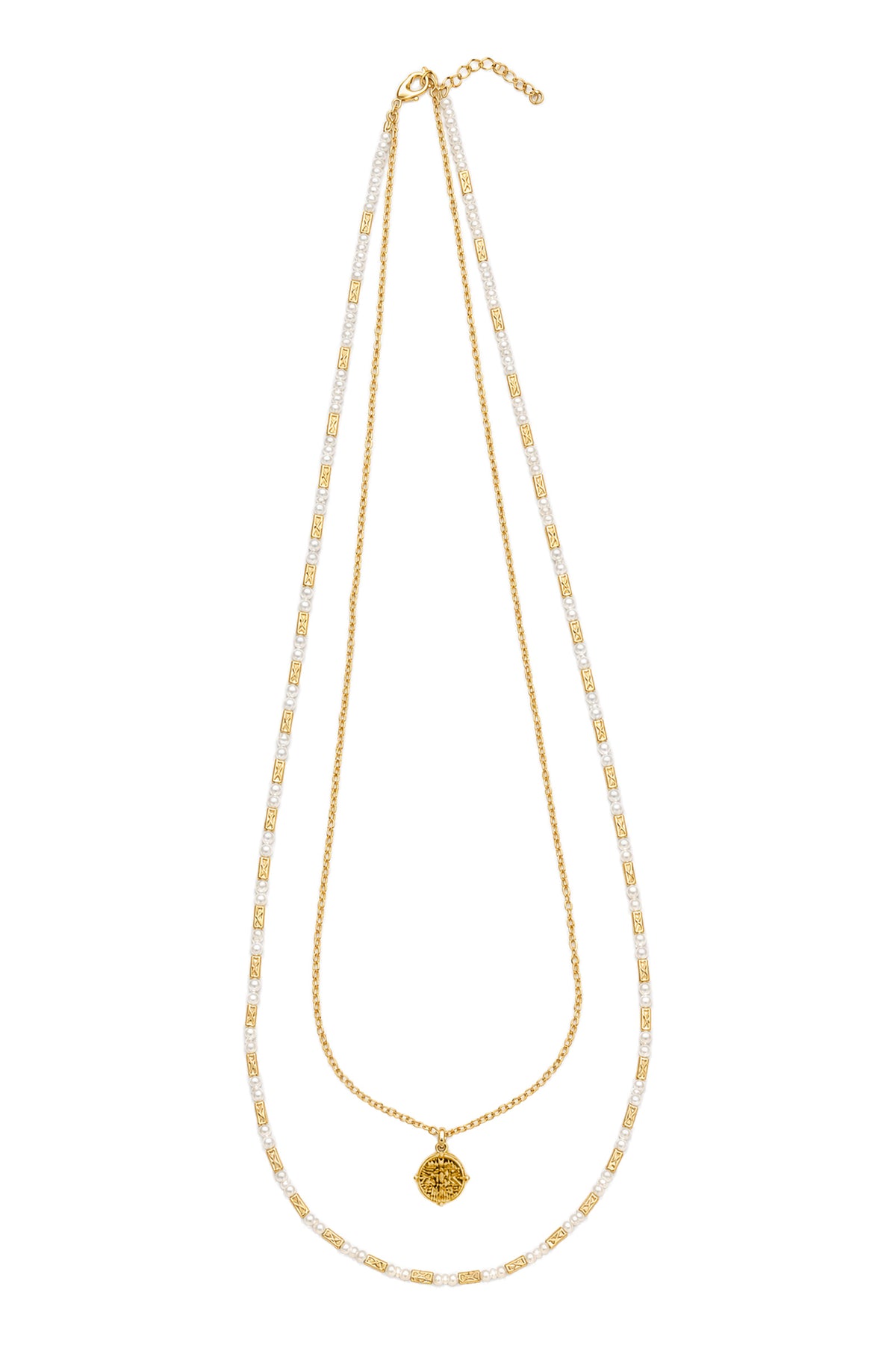 Frida Necklace - Gold/White