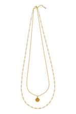 Frida Necklace - Gold/White