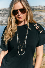 Frida Necklace - Gold/White