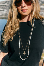 Frida Necklace - Gold/White