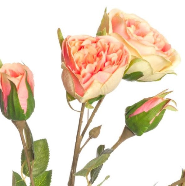 Artificial rose spray Pink colour