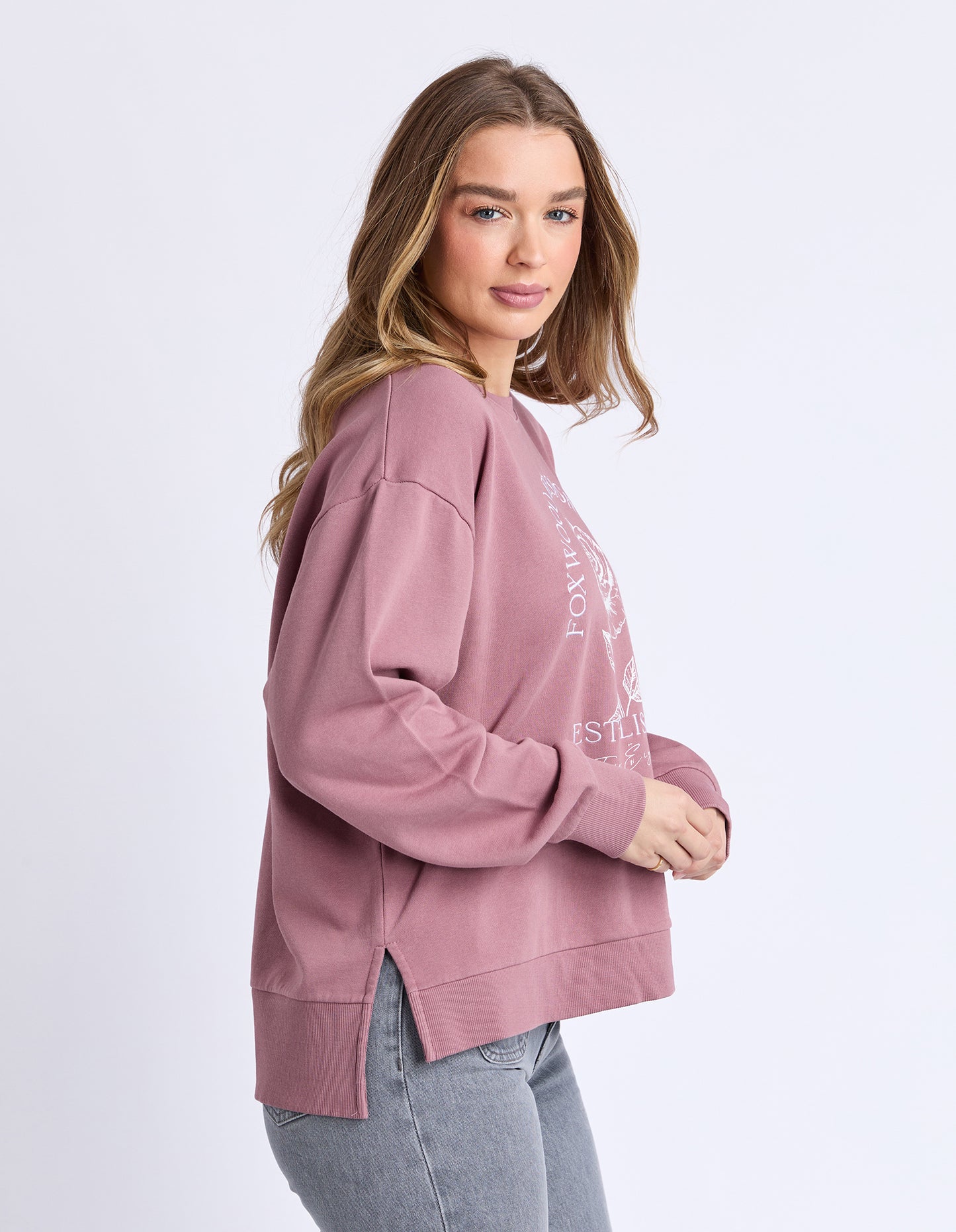 Foxwood Established Rose Crew Dusty Rose