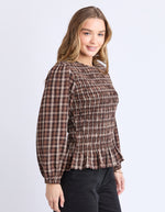 Coco Check Top from Foxwood