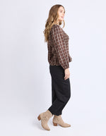 Coco Check Top from Foxwood