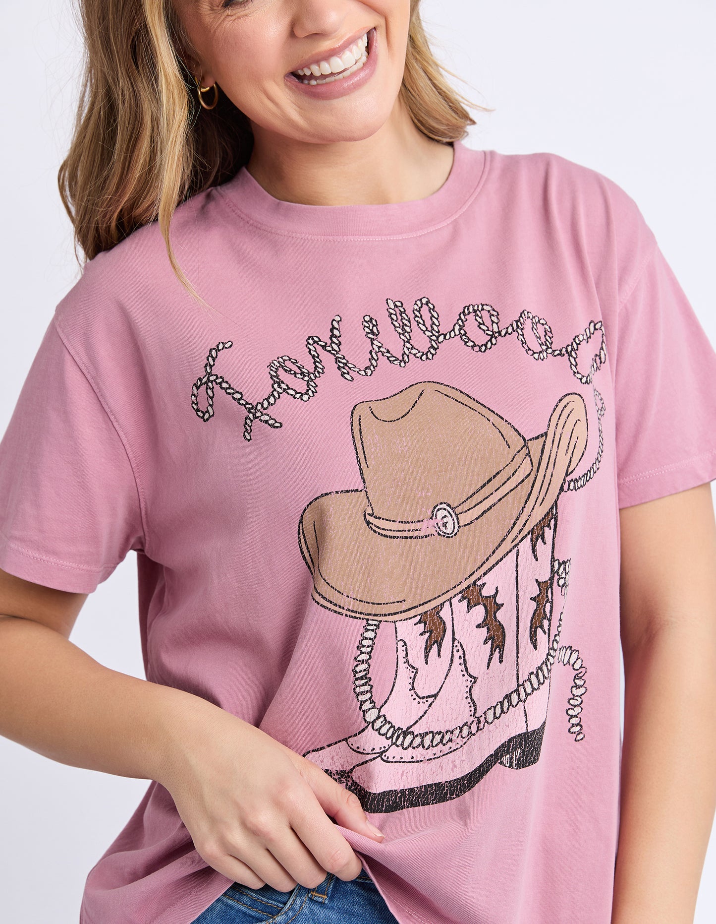 Bandit Tee from Foxwood in Rosewood Pink