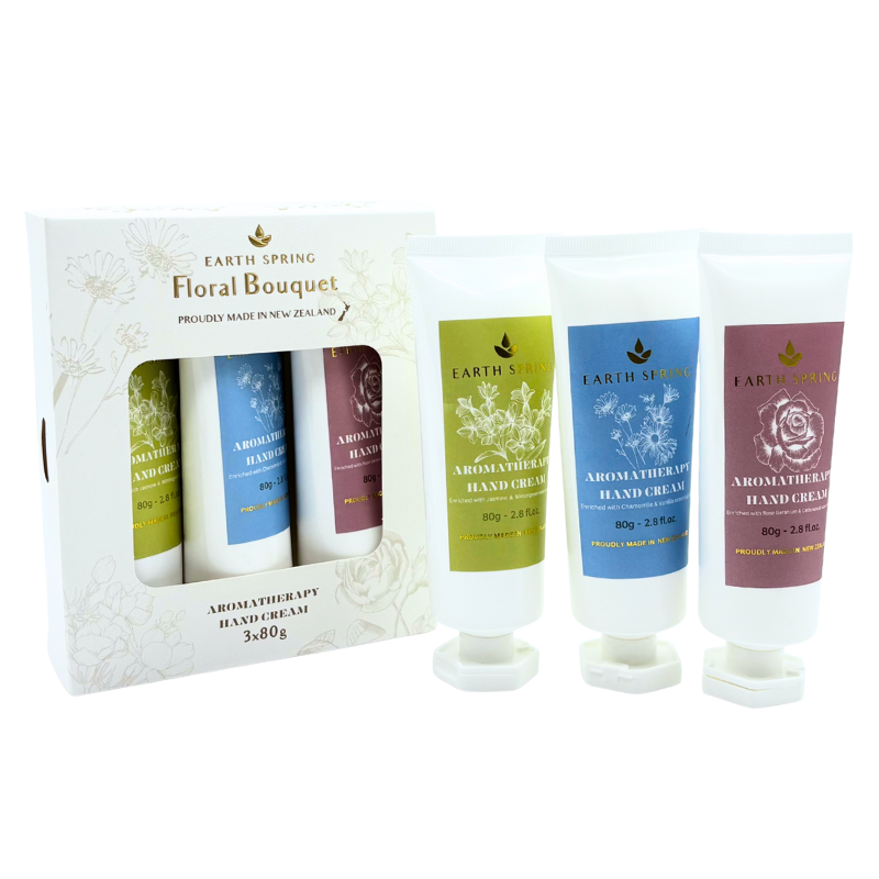 Earth Spring Floral Bouquet -Trio of hand creams