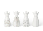 Rader Porcelain Angels Hanging Christmas Ornaments
