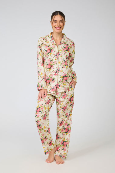 Long Sleeve Cotton Pajama Set - Arabella MD-751F3