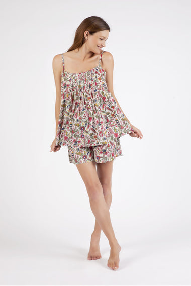 MD-752V Pyjama Set | Top & Short