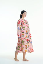 Long Sleeve Cotton Nightie - Arabella MD-757FF