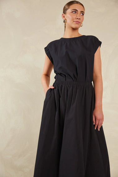 Adelfia Maxi Skirt - Domino