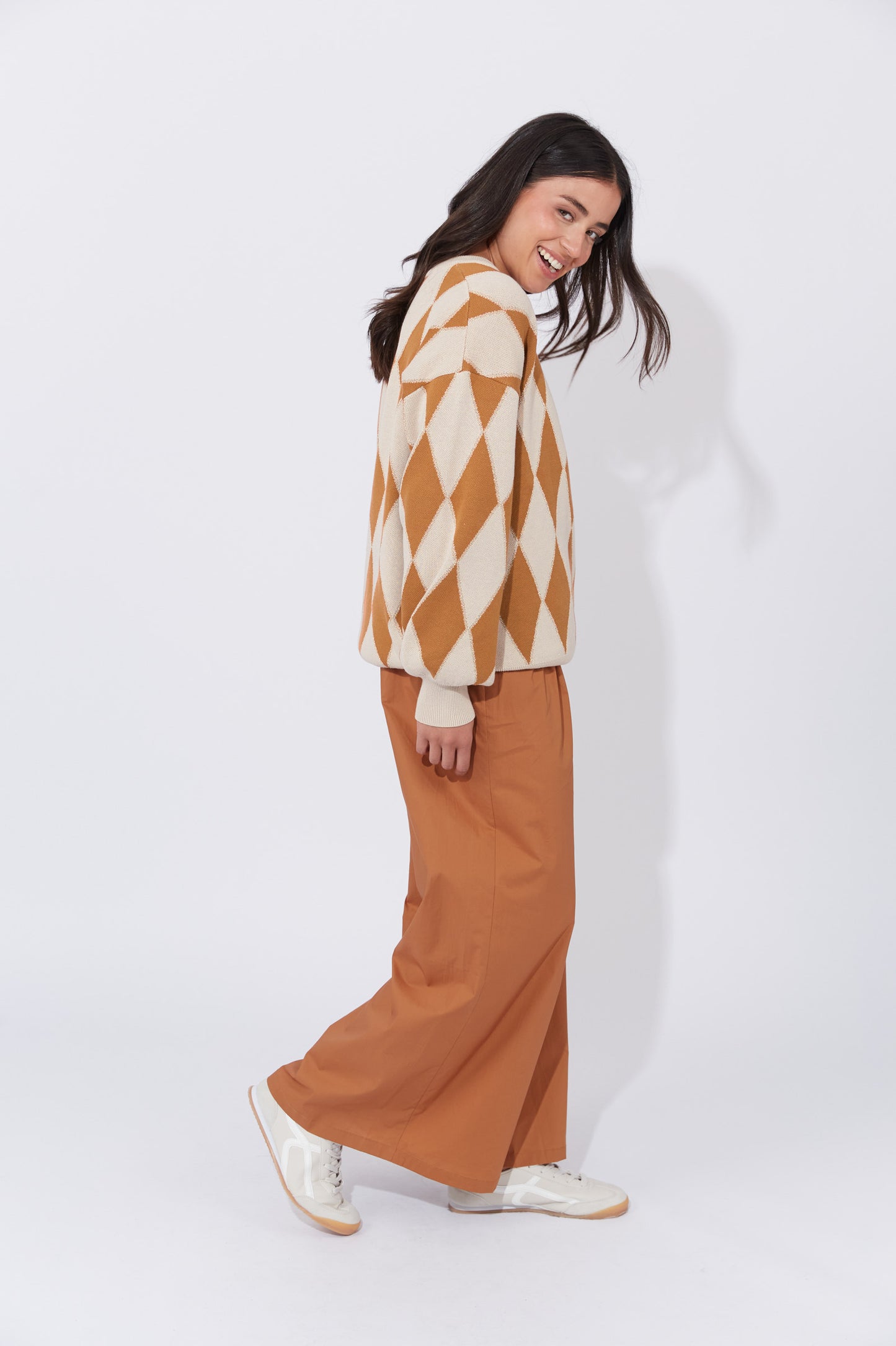 Casablanca Lurex Jumper - Sand/Dune