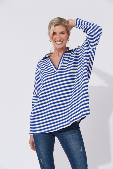 La Paz Top - Cobalt