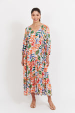 Baja Button Maxi Dress - Tide