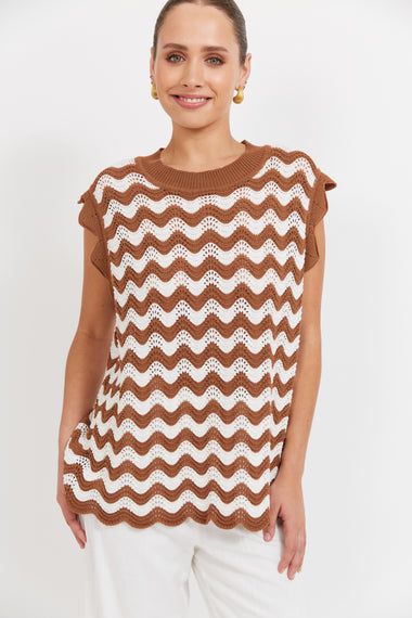 Jamaica Knit Top - Tan
