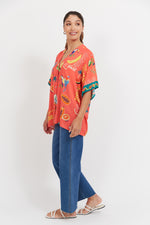 Cabana Button Top - Brasil Coral