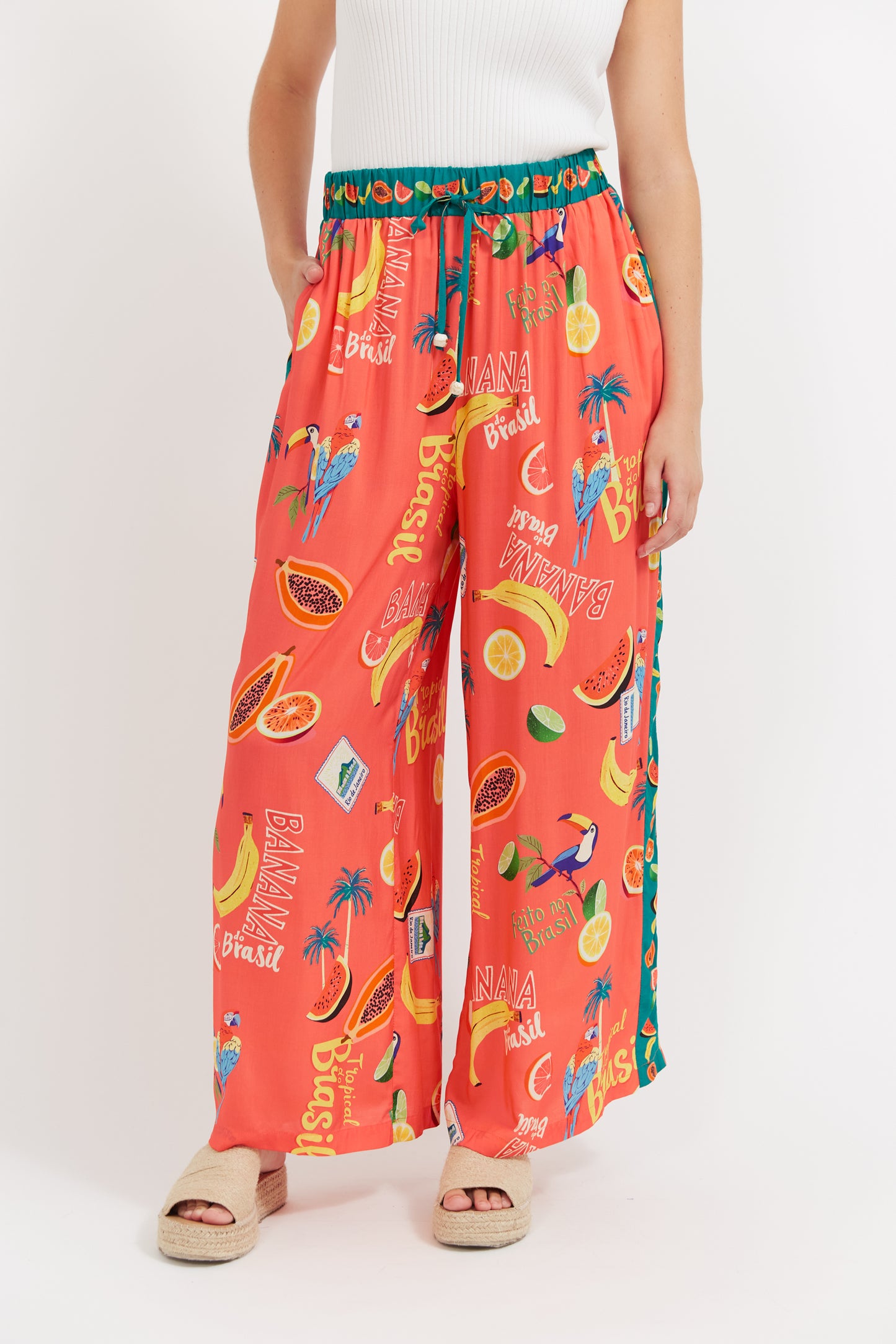 Cabana Pant - Brasil Coral