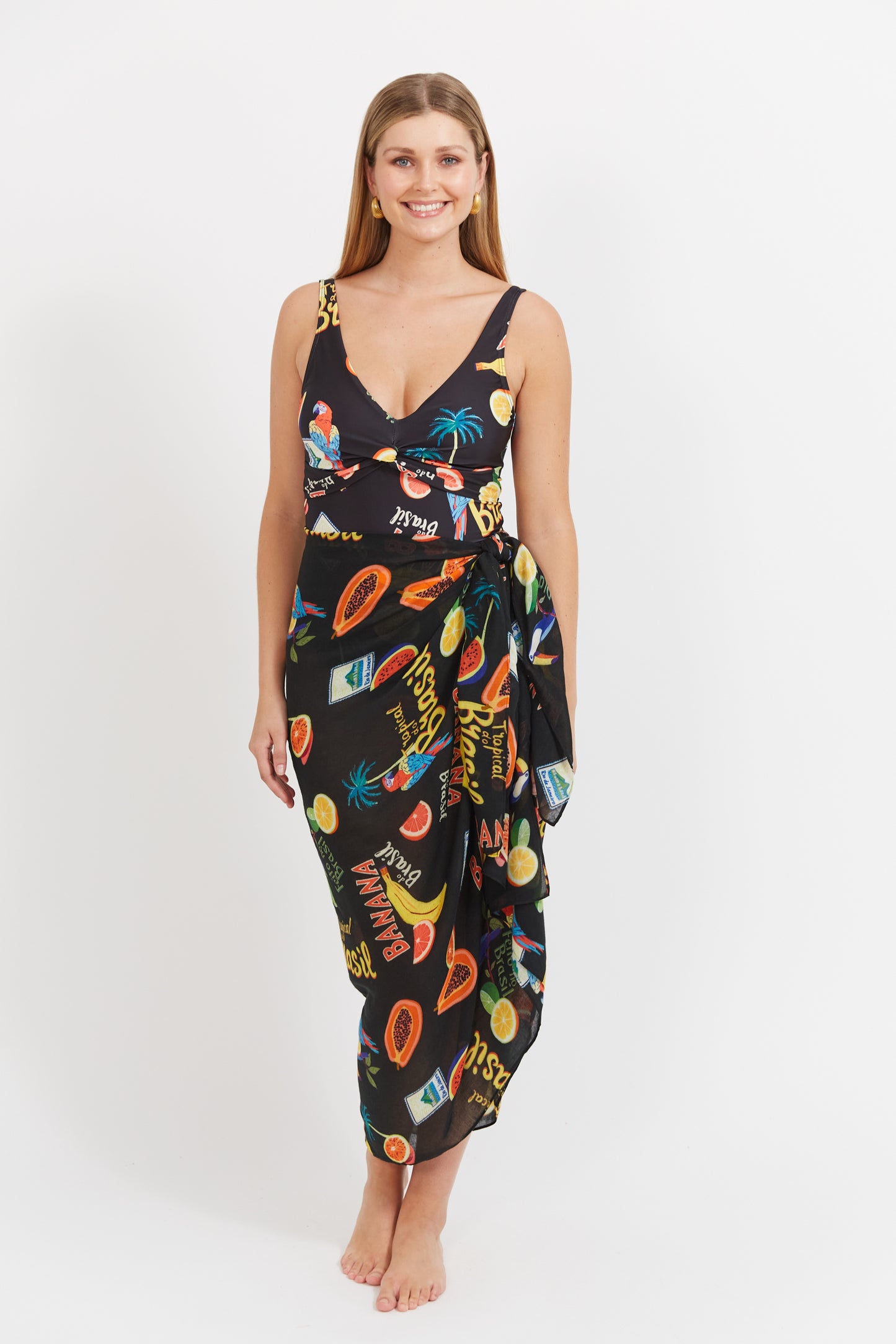 Cabana Sarong - Brasil Black