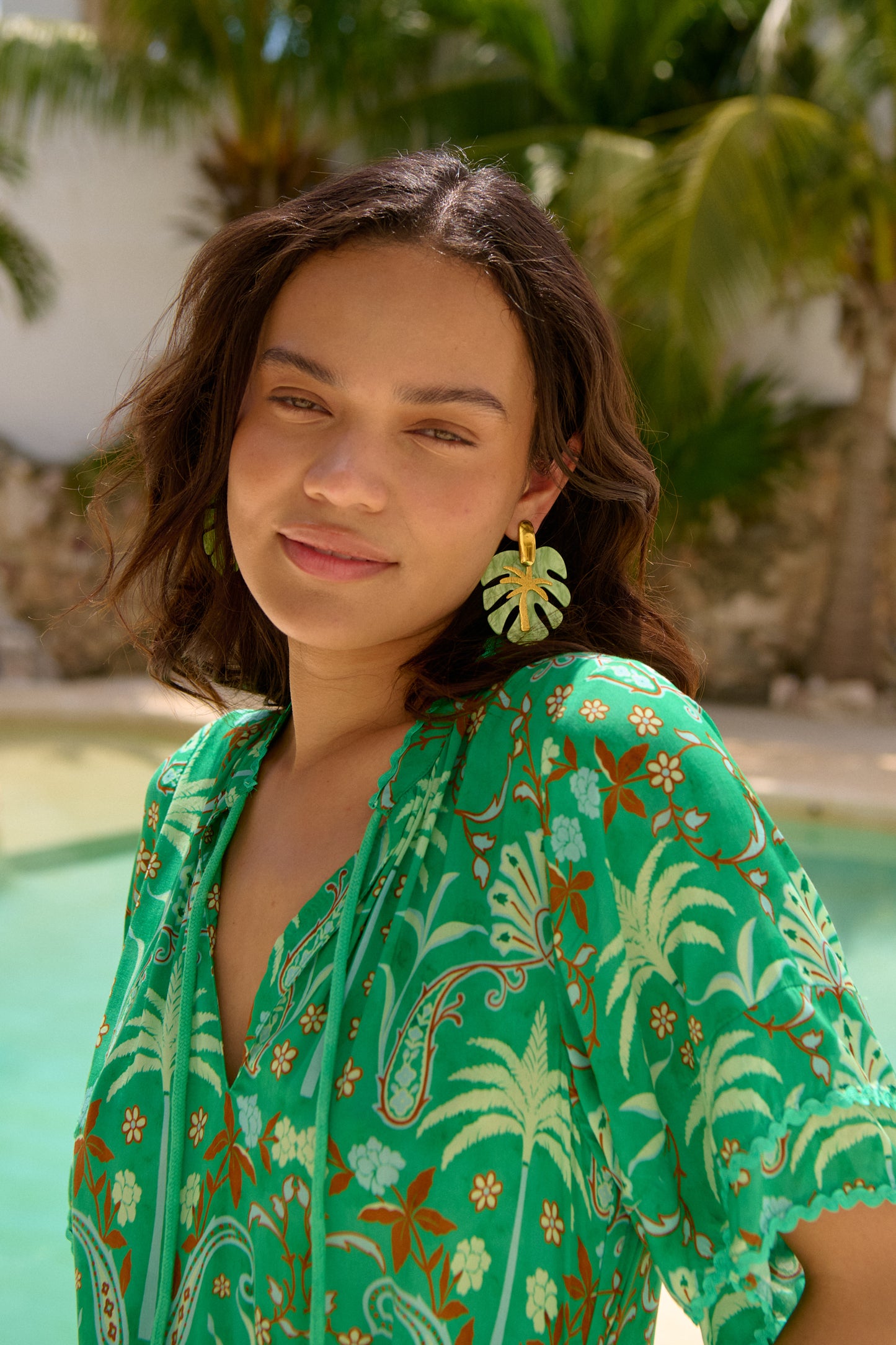 Haiti Dress - Palms