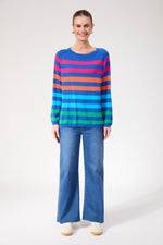 Vermont Stripe Jumper from The Haven Co - Cobalt