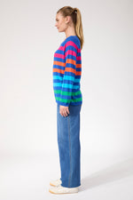 Vermont Stripe Jumper from The Haven Co - Cobalt